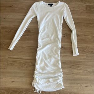 White maxi dress tight to the body from forever 21